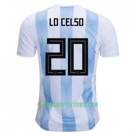 Koszulka Argentyna Lo Celso 20 Mistrzostwa Świata 2018 Domowe Stroje Piłkarskie